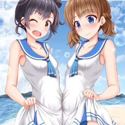 育と桃子のお腹あわせ